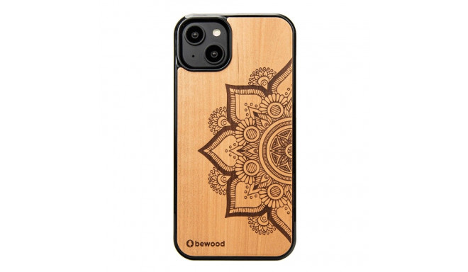 Bewood Mandala Apple Tree Wooden Case for iPhone 14 Plus - Light Brown