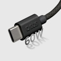 SBS TECABLETISSUETCK USB-C - USB-C 1.5m 60W braided cable - black