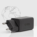 SBS TETRGAN1C45W 45W GaN USB-C Wall Charger with Power Delivery - Black