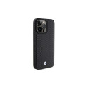 BMW Leather Diamond Pattern case for iPhone 15 Pro - black