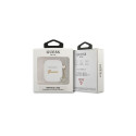 Guess GUA2LSCHSH AirPods 1/2 cover white/white Silicone Charm Heart Collection