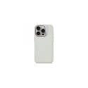 Decoded AntiMicrobial Silicone Stacks Backcover with MagSafe for iPhone 16 Pro - Gray