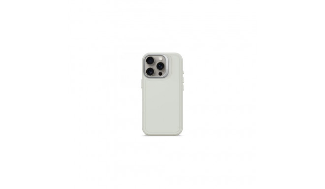 Decoded AntiMicrobial Silicone Stacks Backcover with MagSafe for iPhone 16 Pro - Gray