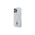 US Polo IML Ring MagSafe iPhone 16 Pro Case - White