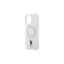 US Polo IML Ring MagSafe iPhone 16 Pro Case - White