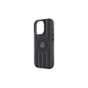 Mercedes MB Double Layer Crossed Lines MagSafe iPhone 16 Pro Case - Black