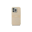DKNY Repeat Texture Pattern With Stripe iPhone 16 Pro Max Case - Pink