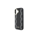 DKNY Checkered Pattern Magsafe iPhone 16 Case - Black