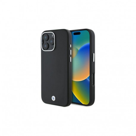 BMW Sign Full Wrapped Metal MagSafe Case for iPhone 16 Pro Max - Black