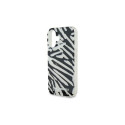 Karl Lagerfeld IML Zebra Pattern & Cord iPhone 16 Case - Black