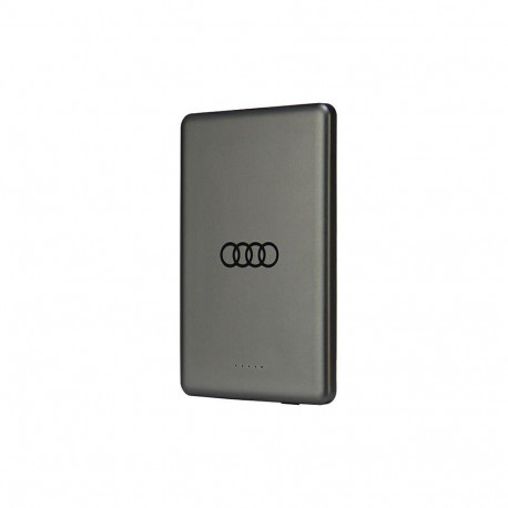Powerbank Audi Big Logo MagSafe inductive 15W 5000mAh - gray