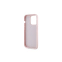 Karl Lagerfeld Diagonal Quilted Script case for iPhone 14 Pro Max - pink
