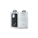 Karl Lagerfeld Diagonal Quilted Script case for iPhone 13 Pro Max - black