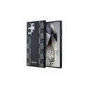 DKNY Leather Checkered Mono Pattern MagSafe Case for Samsung Galaxy S24 Ultra - Black