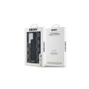 DKNY Leather Checkered Mono Pattern MagSafe Case for Samsung Galaxy S24 Ultra - Black