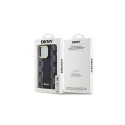DKNY Leather Checkered Mono Pattern MagSafe case for iPhone 14 Pro - black