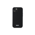 DKNY 3D Rubber Repeat Pattern case for iPhone 15 Plus - black