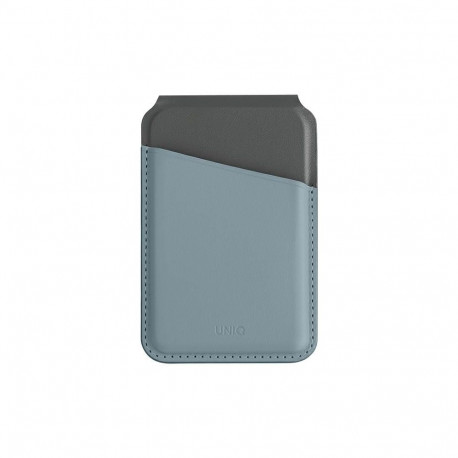Uniq Lyden DS magnetic RFID wallet with phone stand - blue and black