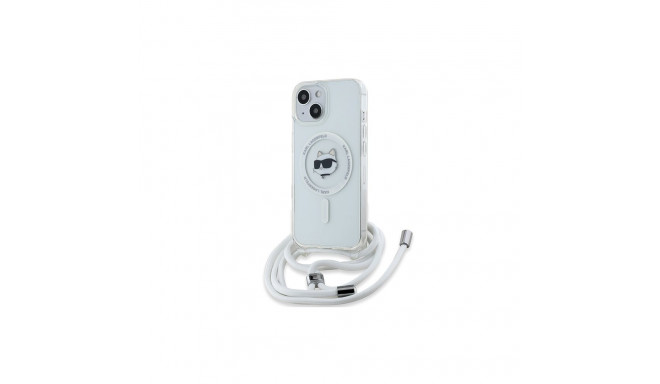 Karl Lagerfeld IML Choupette Head&Cord MagSafe case for iPhone 15 / 14 / 13 - transparent