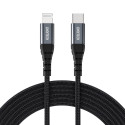 Choetech IP0039 USB-C / Lightning MFi cable, 1.2m long - black
