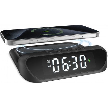 SBS alarm clock + wireless charger 15W