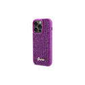Guess Disco Metal Script case for iPhone 14 Pro Max - fuchsia