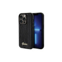 Guess Sequin Script Metal case for iPhone 13 Pro Max - black