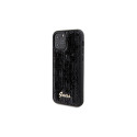 Guess Sequin Script Metal case for iPhone 12/12 Pro - black