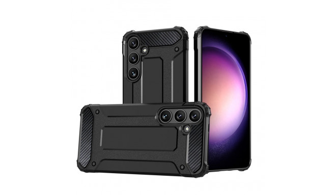 Hybrid Armor case for Xiaomi POCO C65 / Redmi 13C armored - black