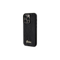 Guess Sequin Script Metal case for iPhone 14 Pro - black
