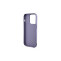 Guess Sequin Script Metal case for iPhone 14 Pro - purple