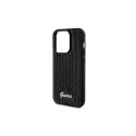 Guess Sequin Script Metal case for iPhone 13 Pro / 13 - black