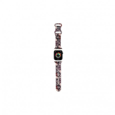 Hello Kitty Silicone Tags Graffiti Strap for Apple Watch 38/40/41mm - Pink
