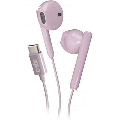 SBS earphones Studio Mix 65c USB-C, pink