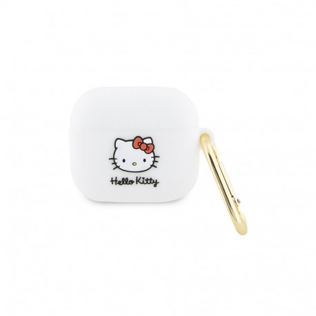 Hello Kitty Silicone 3D Kitty Head case for AirPods 3 - white