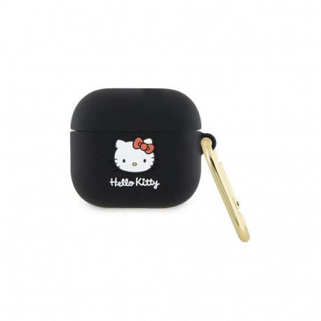 Hello Kitty Silicone 3D Kitty Head case for AirPods 3 - black
