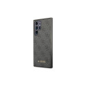 Guess GUHCS23LG4GFGR S23 Ultra S918 grey/grey hardcase 4G Metal Gold Logo
