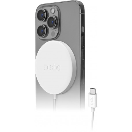 SBS wireless charger Magsafe 15W, white