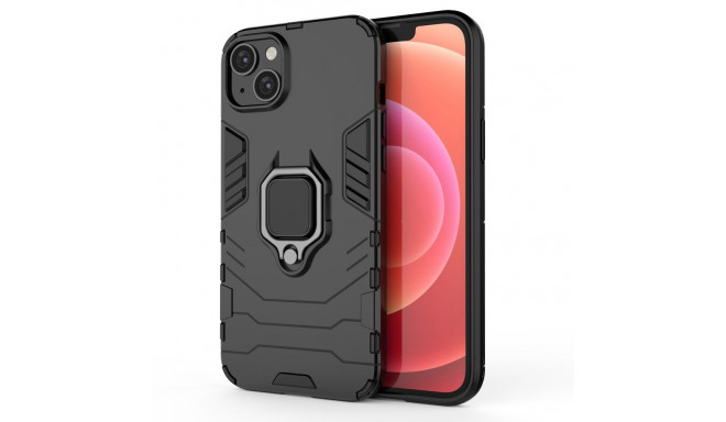 Ring Armor case for iPhone 14 Plus armored cover magnetic holder ring black