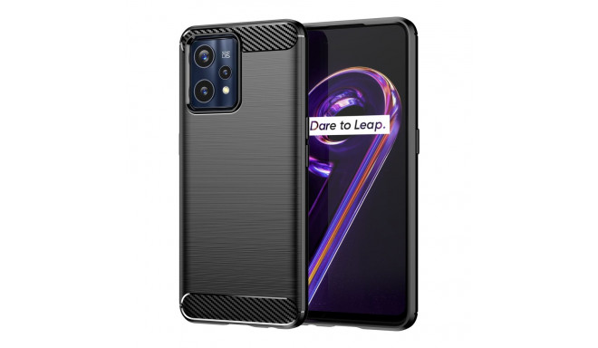 Carbon Case Flexible Cover Realme 9 Pro + (9 Pro Plus) black