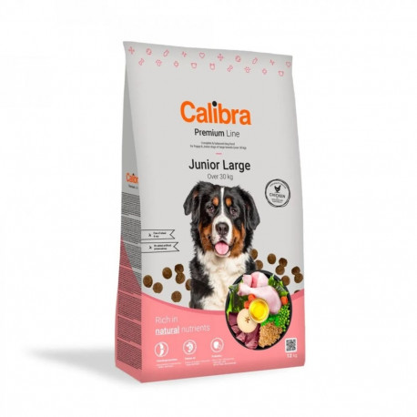 CALIBRA Premium Line Junior Large Chicken - dry dog food - 12kg