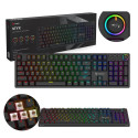 SAVIO STYX mehaaniline klaviatuur Outemu Brown, hot swap, RGB