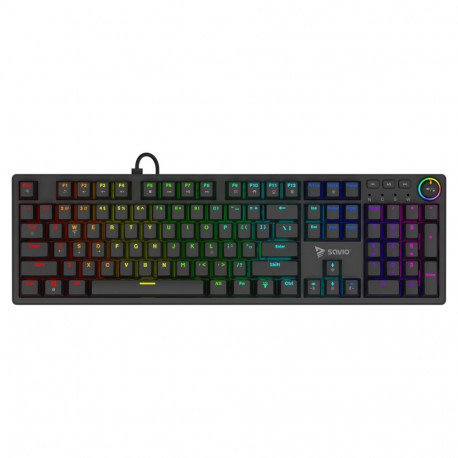SAVIO STYX mehaaniline klaviatuur Outemu Brown, hot swap, RGB