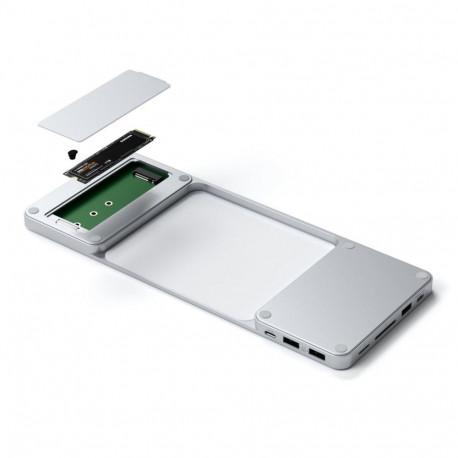 Satechi dock & port replic. for laptops, silver