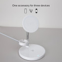 SBS juhtmevaba laadija Charging Station MagSafe 15W 3in1, valge