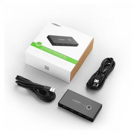 USB 2.0 lülituskarp (2 sisse 4 väljundit)