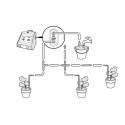 Nutikas veepump 5V DC mikro-USB või 4xAA patareid, 0,3bar., torud Ø1/4", IPX3, Wi-Fi juhitav, Nedis 