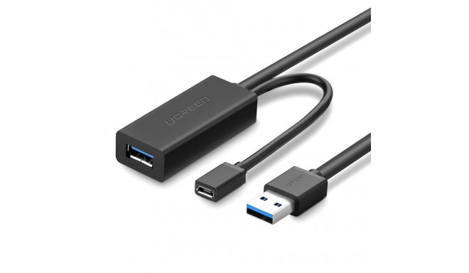 Cable extender USB3.0 10m with microUSB socket for external power US175 UGREEN