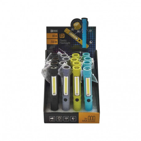 LED flashlight 3W + 1 LED, 230lm, with magnet, EMOS