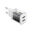 Seinalaadija 10,5W 2xUSB 2,1A, valge